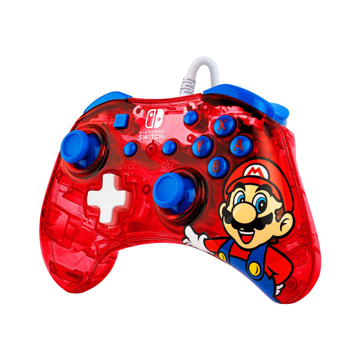 Control Nintendo Switch Rock Candy Alambrico Mario