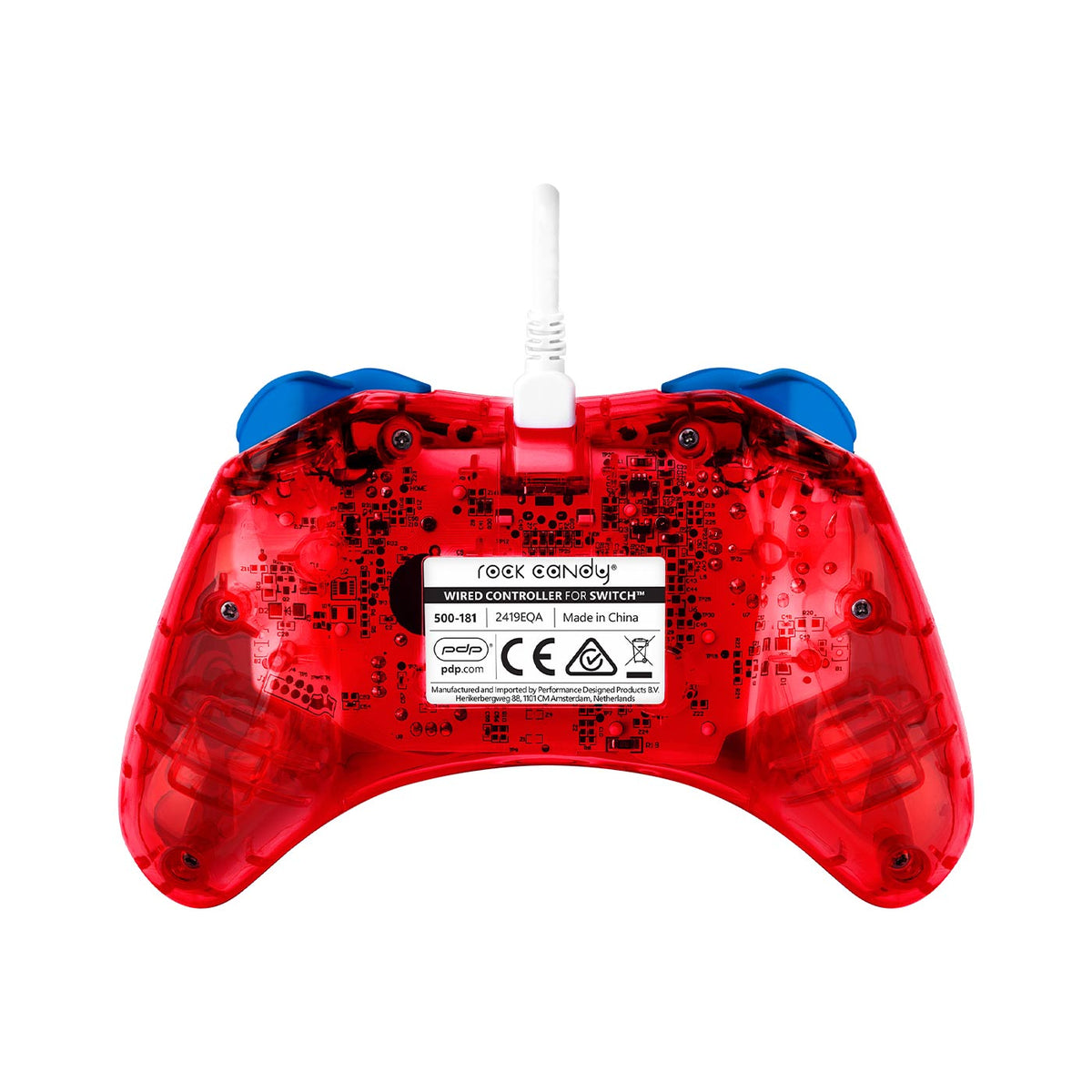 Control Nintendo Switch Rock Candy Alambrico Mario