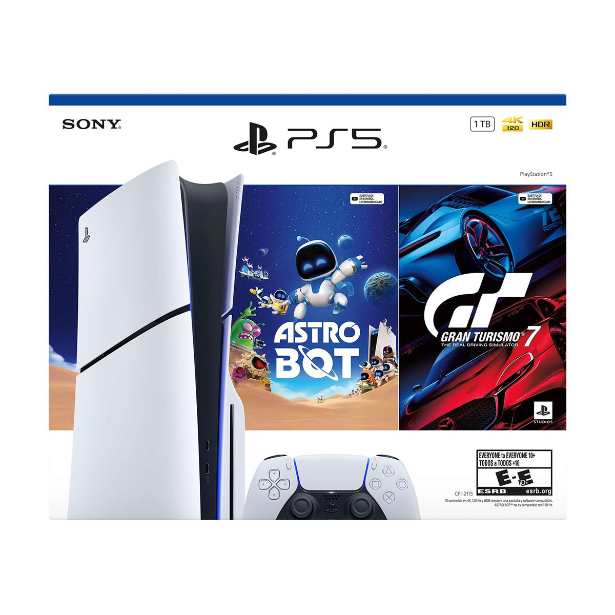 Consola PS5 Slim Bundle Estándar + Juego Gran Turismo 7 & Astr Bot