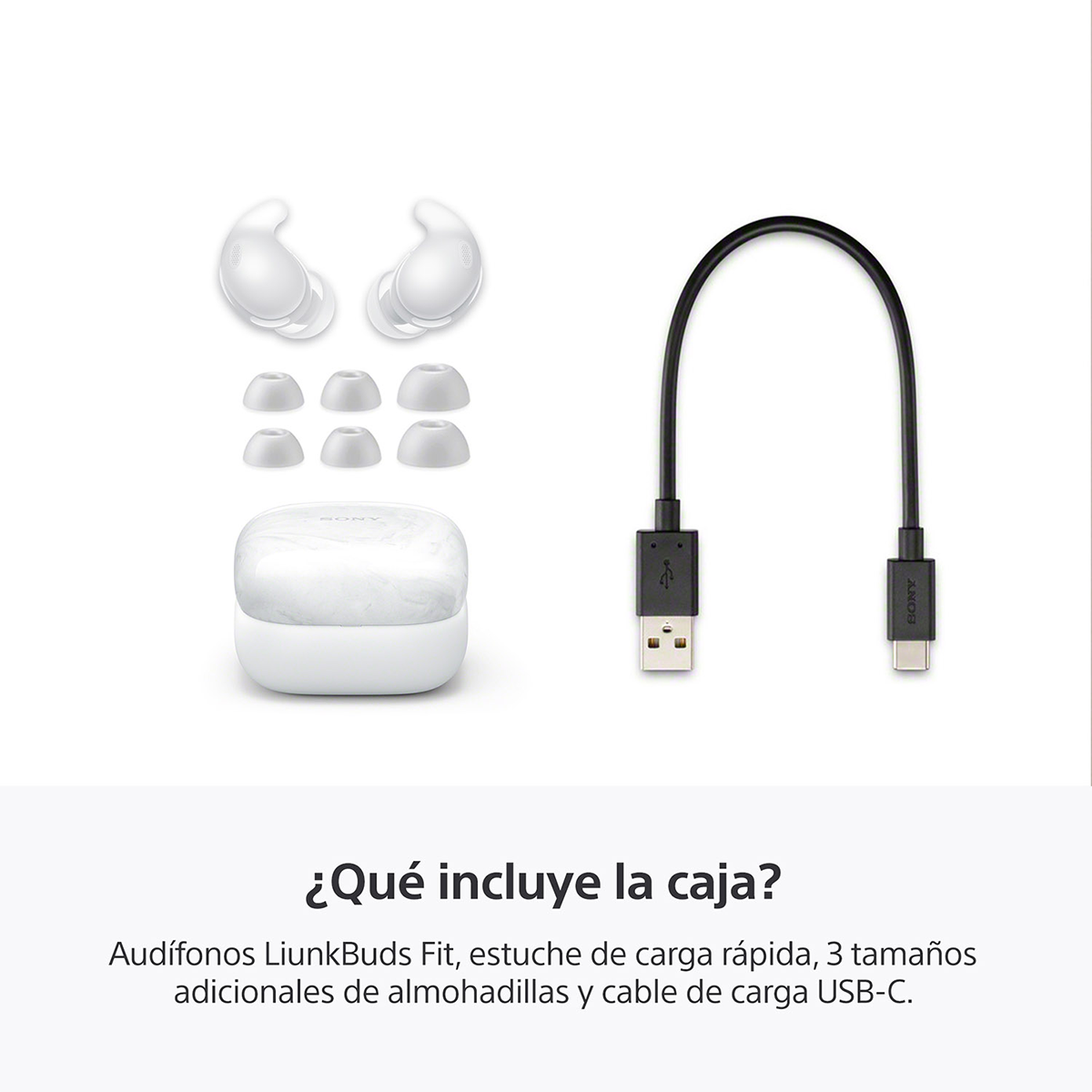 Audífonos Inalámbricos Sony In Ear Linkbuds Fit TWS WF-LS910N Blanco