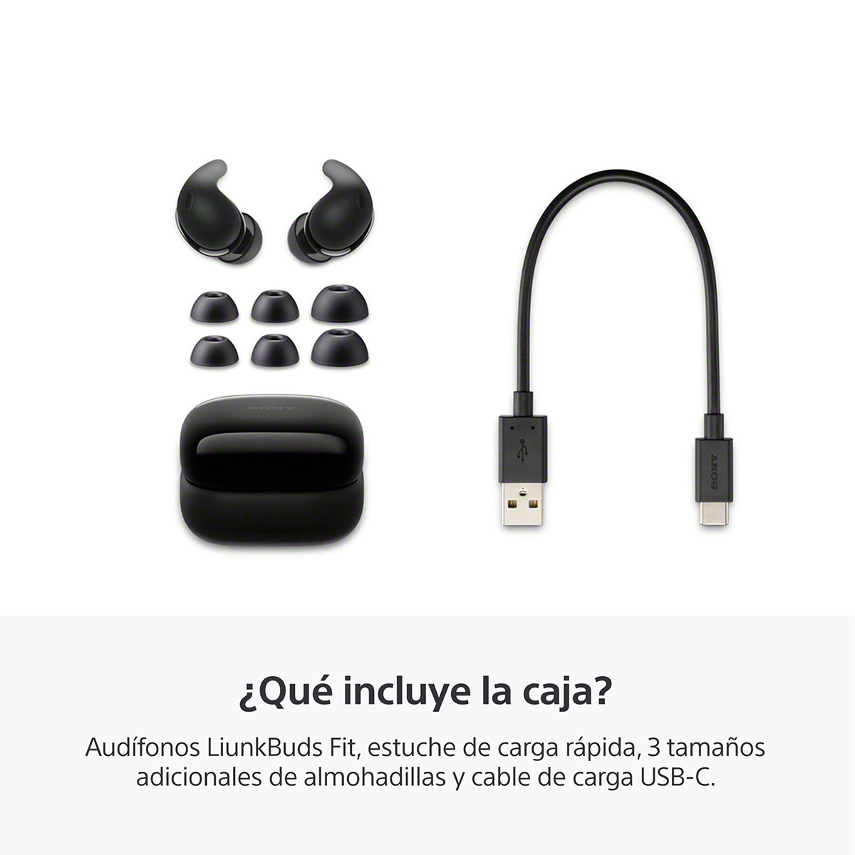 Audífonos Inalámbricos Sony In Ear Linkbuds Fit TWS WF-LS910N Negro
