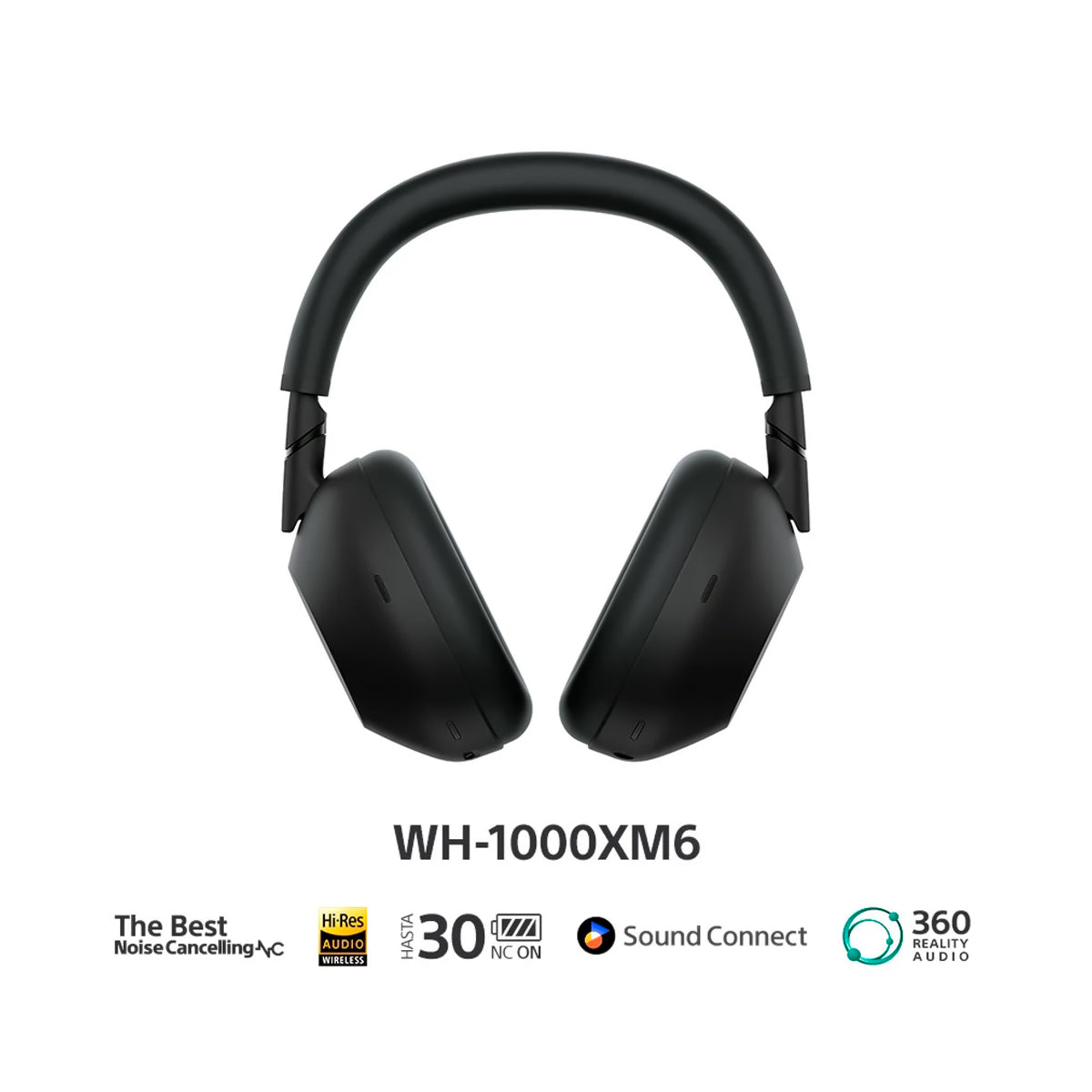 Audífonos Inalámbricos Sony WH-1000XM6 Con Cancelación De Ruido Negro