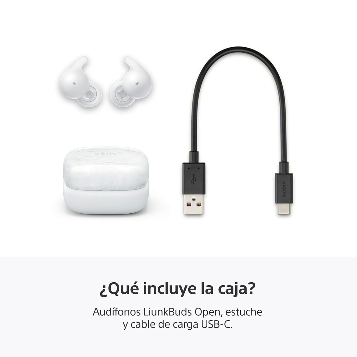 Audífonos Inalámbricos Sony In Ear Linkbuds Open TWS WF-L910 Blanco
