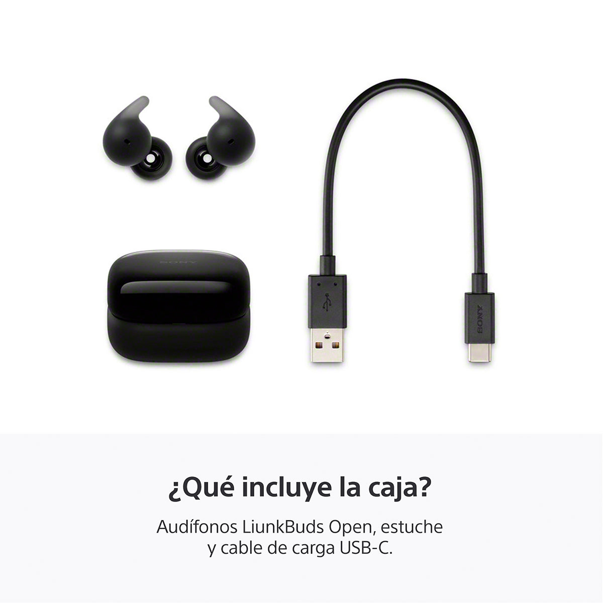 Audífonos Inalámbricos Sony In Ear Linkbuds Open TWS WF-L910 Negro