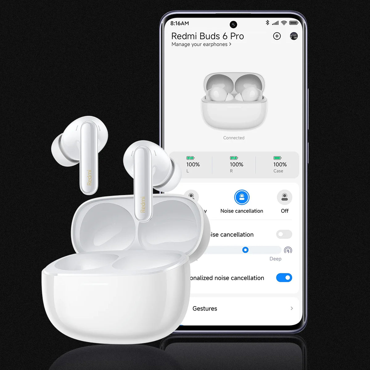 Audífonos Xiaomi Redmi Buds 6 Pro Blanco