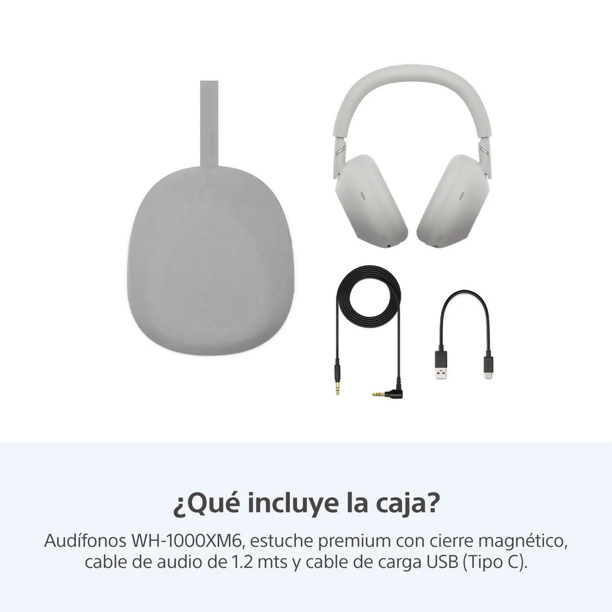 Audifonos Inalambricos Sony-cancelacion De Ruido Gris Wh 1000xm6
