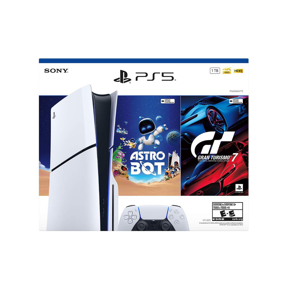 Consola PS5 Slim Bundle Estándar + Juego Gran Turismo 7 & Astr Bot