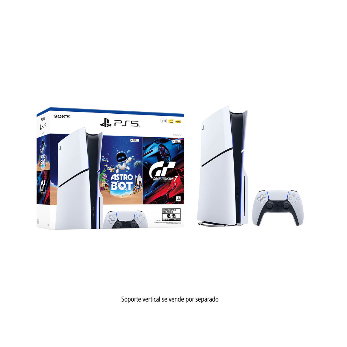 Consola PS5 Slim Bundle Estándar + Juego Gran Turismo 7 & Astr Bot