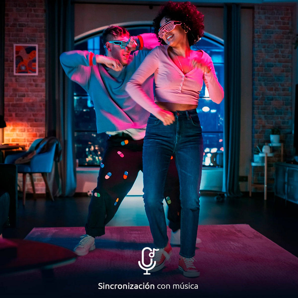 Lampara NEXXT Led RGBIC Inteligente De Piso Con Conexión WI-FI