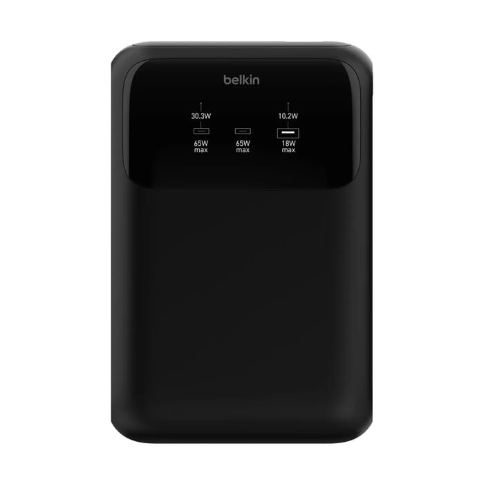 Power Bank Belkin 20k 2.4 Usb-a X2 A Usb-c 65w Black