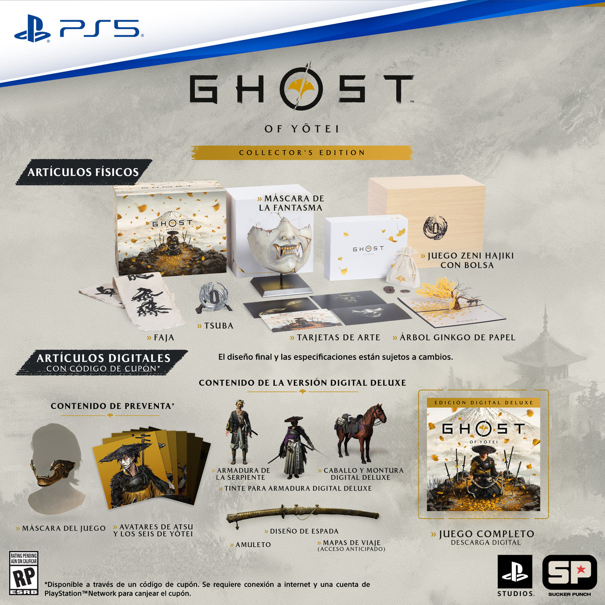 Juego PS5 Ghost of Yotei Edición Coleccionista