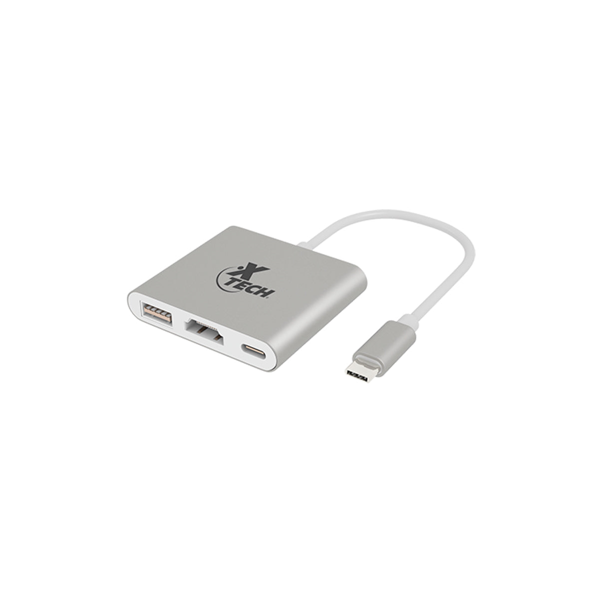 Adaptador XTECH Multipuerto USB Tipo C 3-En-1 XTC-565