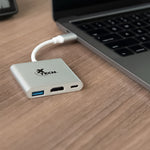 Adaptador XTECH Multipuerto USB Tipo C 3-En-1 XTC-565