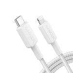 Cable Anker 322 Usb-c To Lightning 1.8 Mts Braided Blanco
