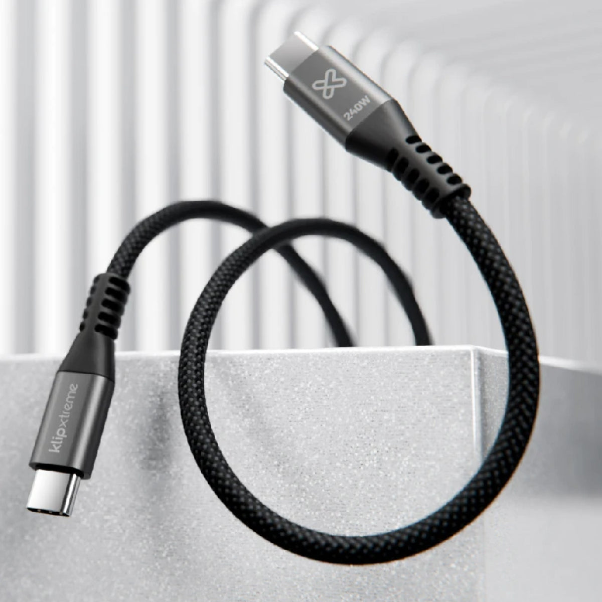 Cable Klip Xtreme Braided Tipo C A Tipo C 240w