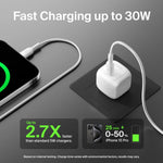 Cargador Belkin De Pared De 30w Usb-c Con Cable
