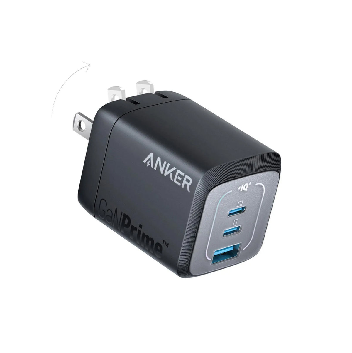 Cargador ANKER Prime De 67W Con 3 Puertos USB-C Y USB-A Negro