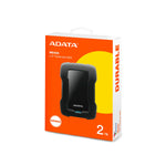 Disco Externo Adata Antigolpes Y Salpicaduras HD330 2TB Negro