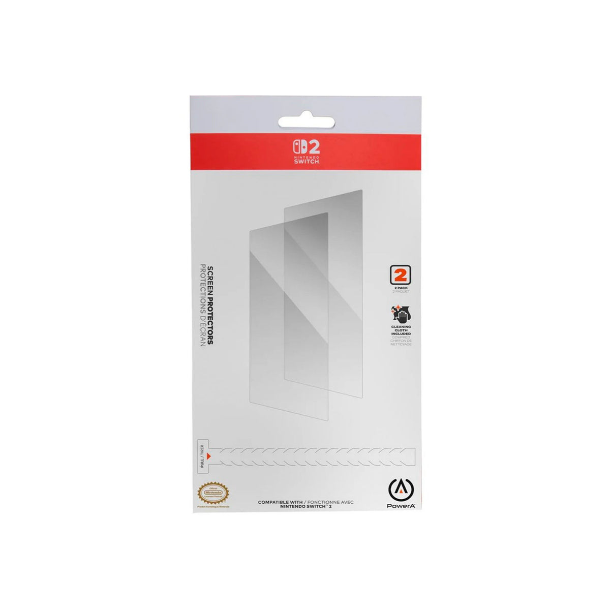 Kit Protector De Pantalla PowerA Para Nintendo Switch 2 (2 Unidades)