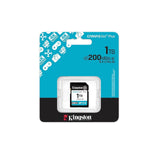 Memoria Sd 1tb Kingston Canvas Go Plus 4k A2 U3 V30 200 Mb