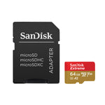 Memoria Micro SD Sandisk Xtreme 64 GB VEL 170/80 MBS