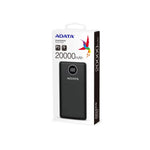 Power Bank ADATA 20.000 MAH Negro