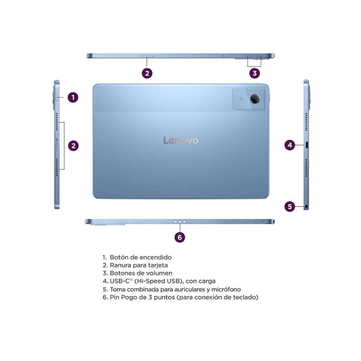 Tablet Lenovo 8gb 128gb - Cover +Lapiz