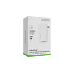 Cargador Belkin De Pared Dual USB-A Y USB-C De 32 W Blanco