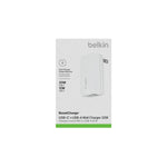 Cargador Belkin De Pared Dual USB-A Y USB-C De 32 W Blanco