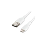 Cargador Belkin Dual 24W De Pared Con Cable Lightning A Usb De 1 M Blanco
