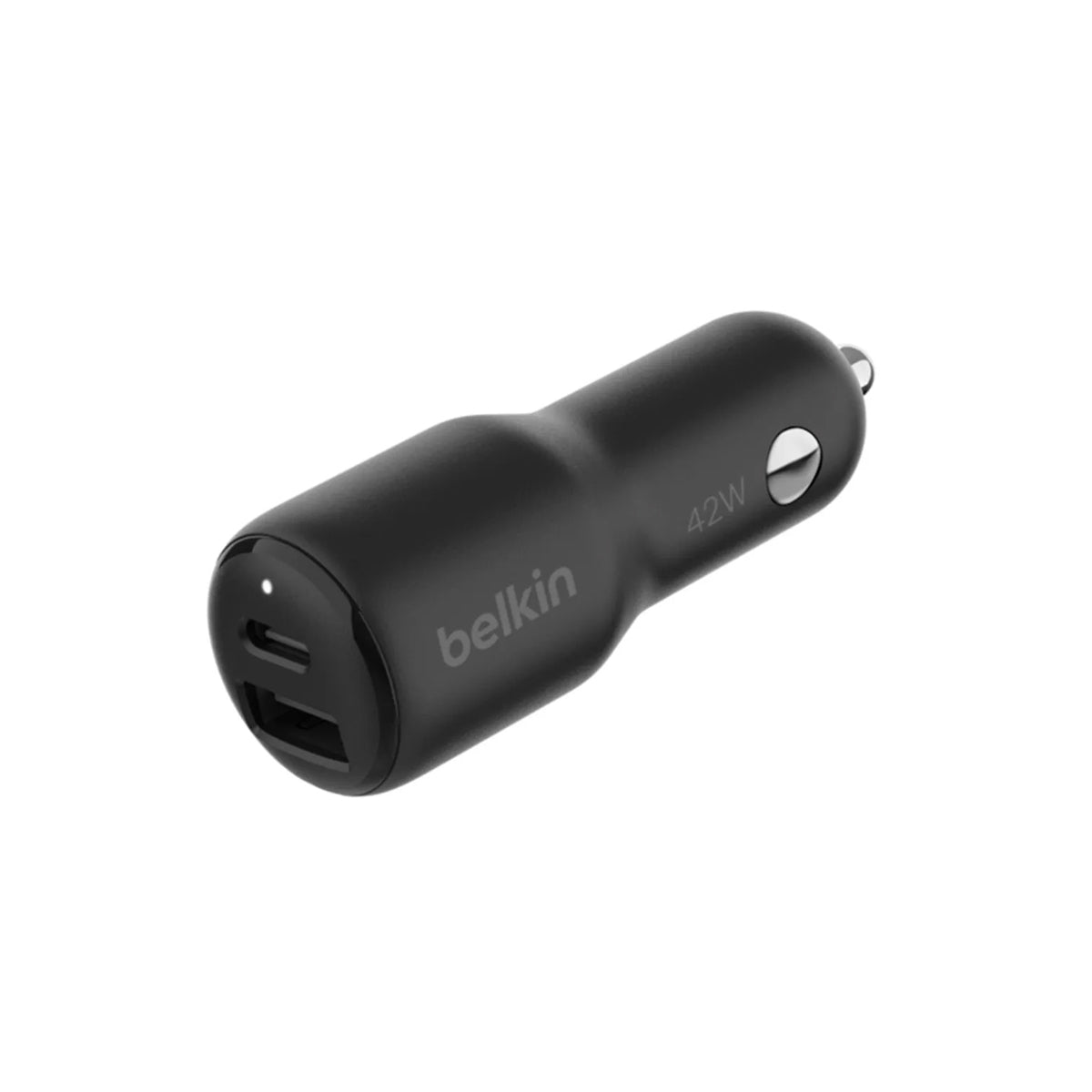 Cargador Belkin Dual Para Auto USB-A Y USB-C De 42 W Negro