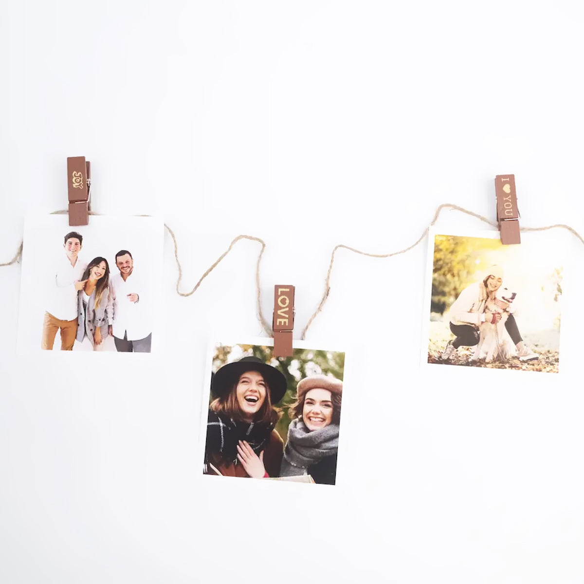 Clips de Madera INSTAX Sentimiento x10