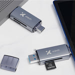 Cable XTECH 2 en 1 USB-C Car Reader XTC-581