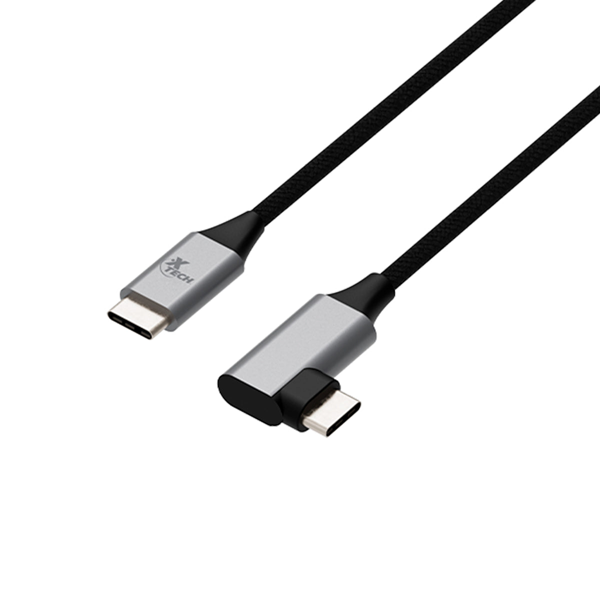 Cable XTECH USB-C A USB-C Con Conector En Forma De L XTC-531 3 Metros