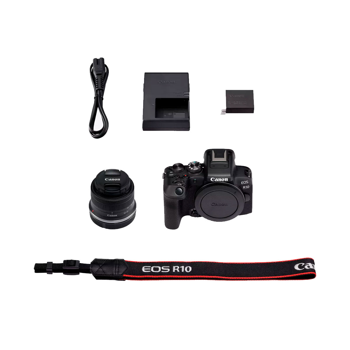 Cámara Canon R10 Lente 18-45MM F/4.5-6.3 STM