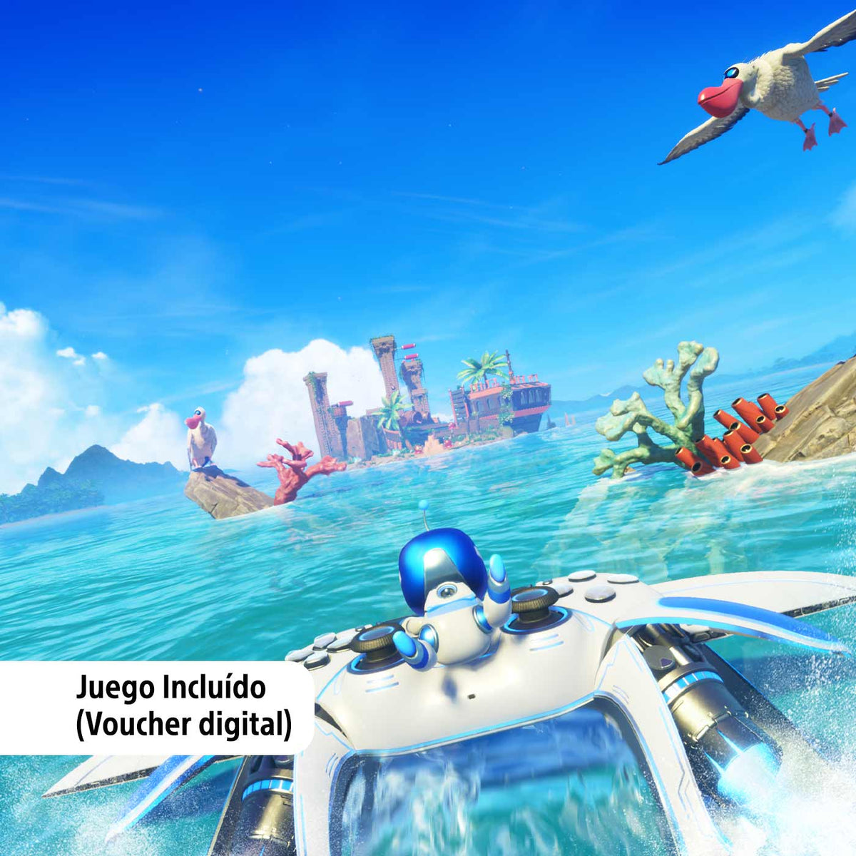 Consola PS5 Slim Bundle Digital + Juego Gran Turismo 7 & Astr Bot)