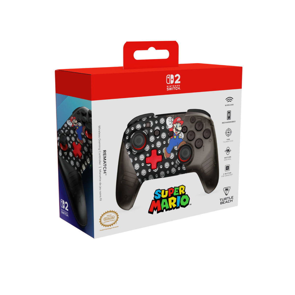 Control Nintendo Switch 2 Inalambrico Rematch Super Mario Jump
