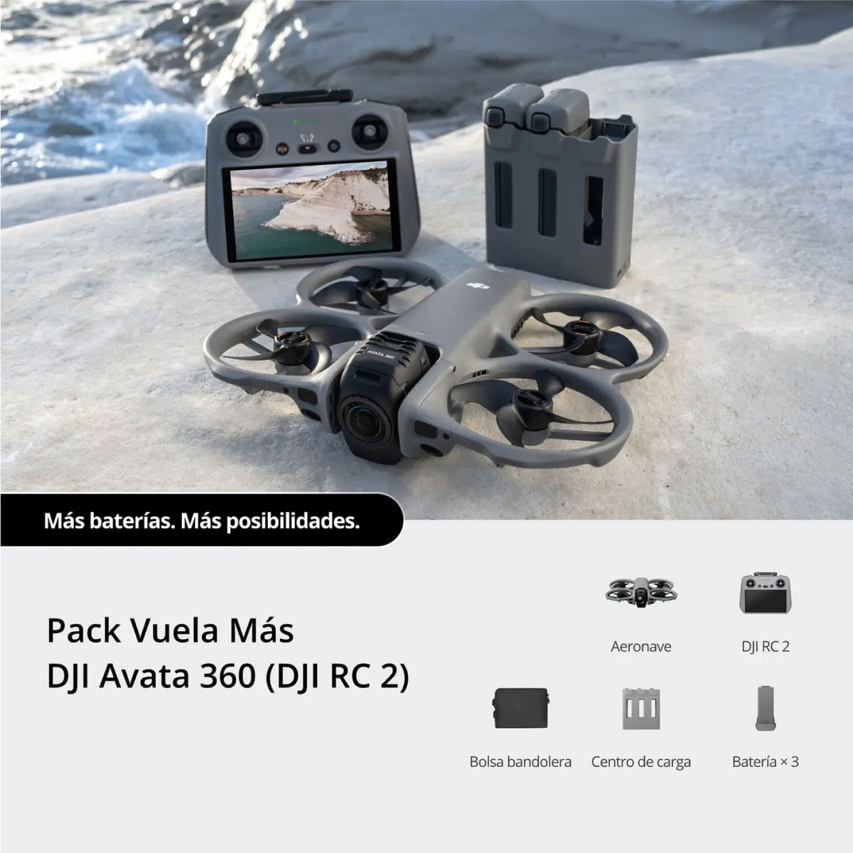 Dron DJI Avata 360 Fly More Combo RC2