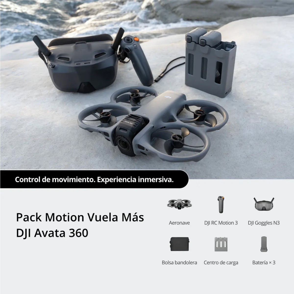 Dron DJI Avata 360 Motion Fly More Combo RC2