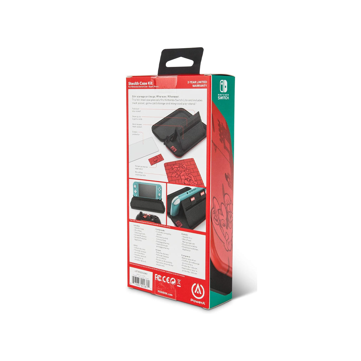 Estuche Nintendo Switch Super Mario Kit Rojo