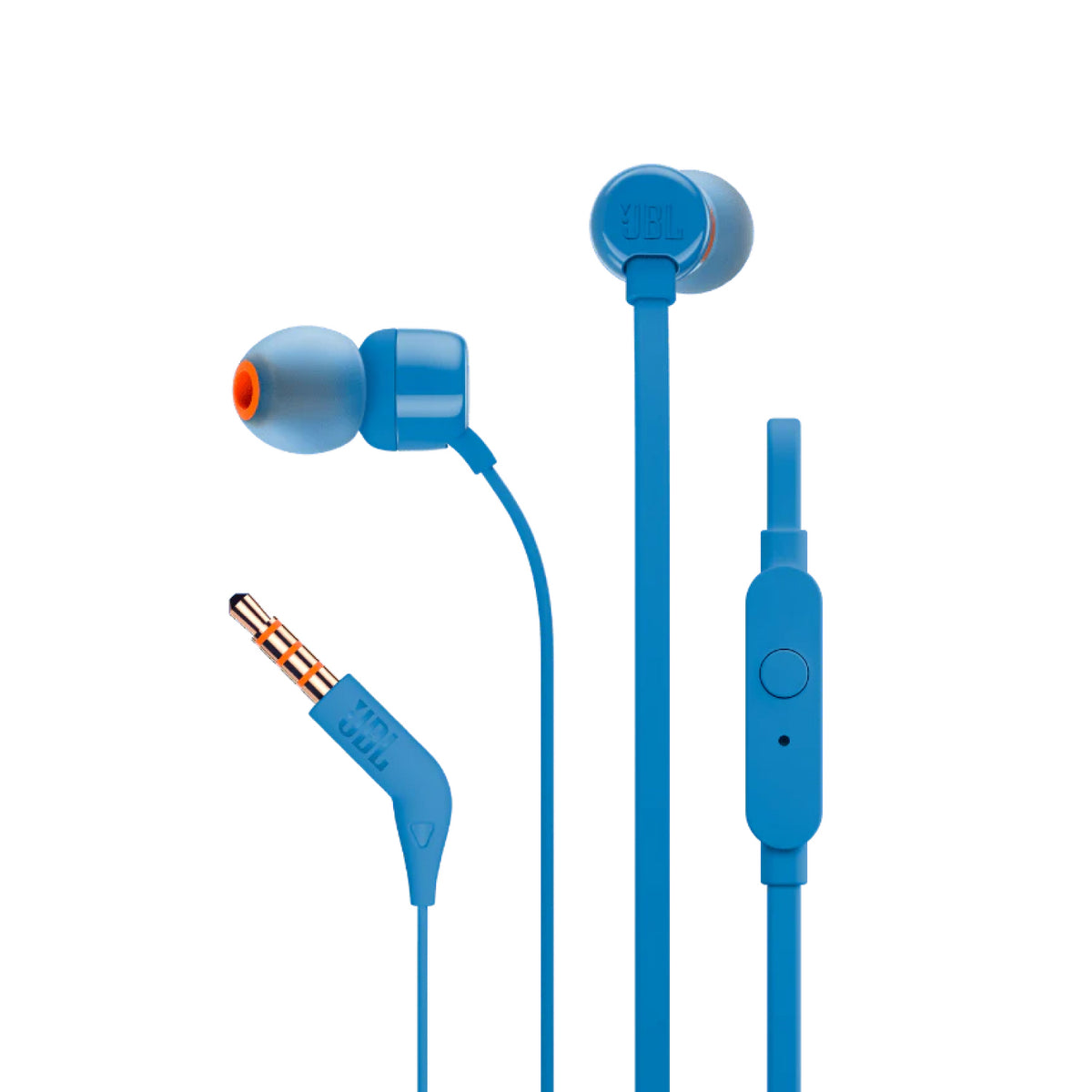 JBL Headphone T110 Wired In Ear Blue