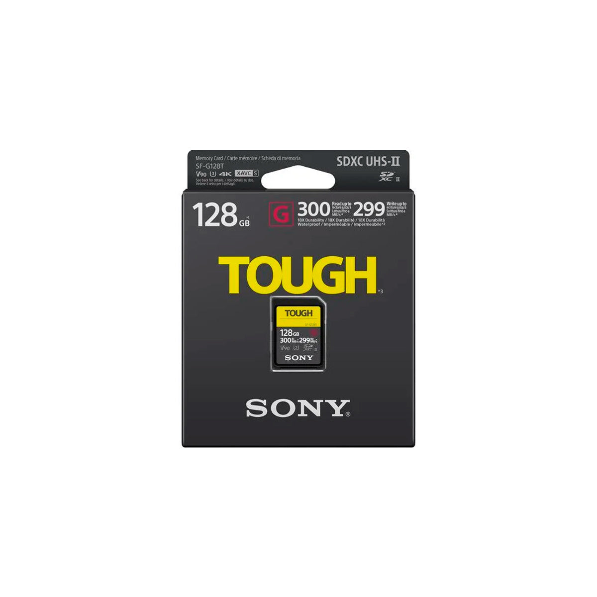 Memoria Sony SD 128 GB / Serie SF-G Con Especificación Tough