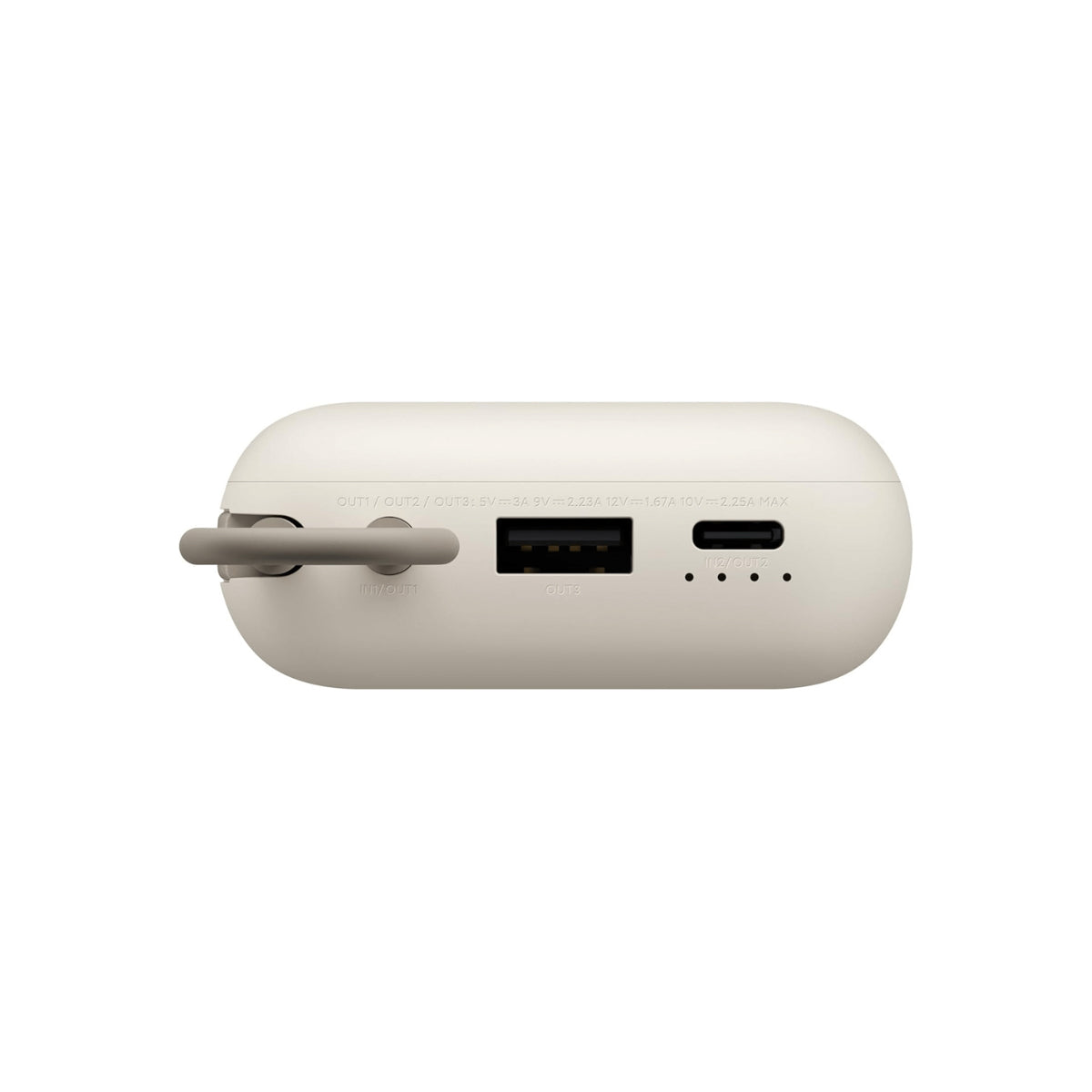 Xiaomi Power Bank 10000mAh Con Cable de Carga Integrado Beige