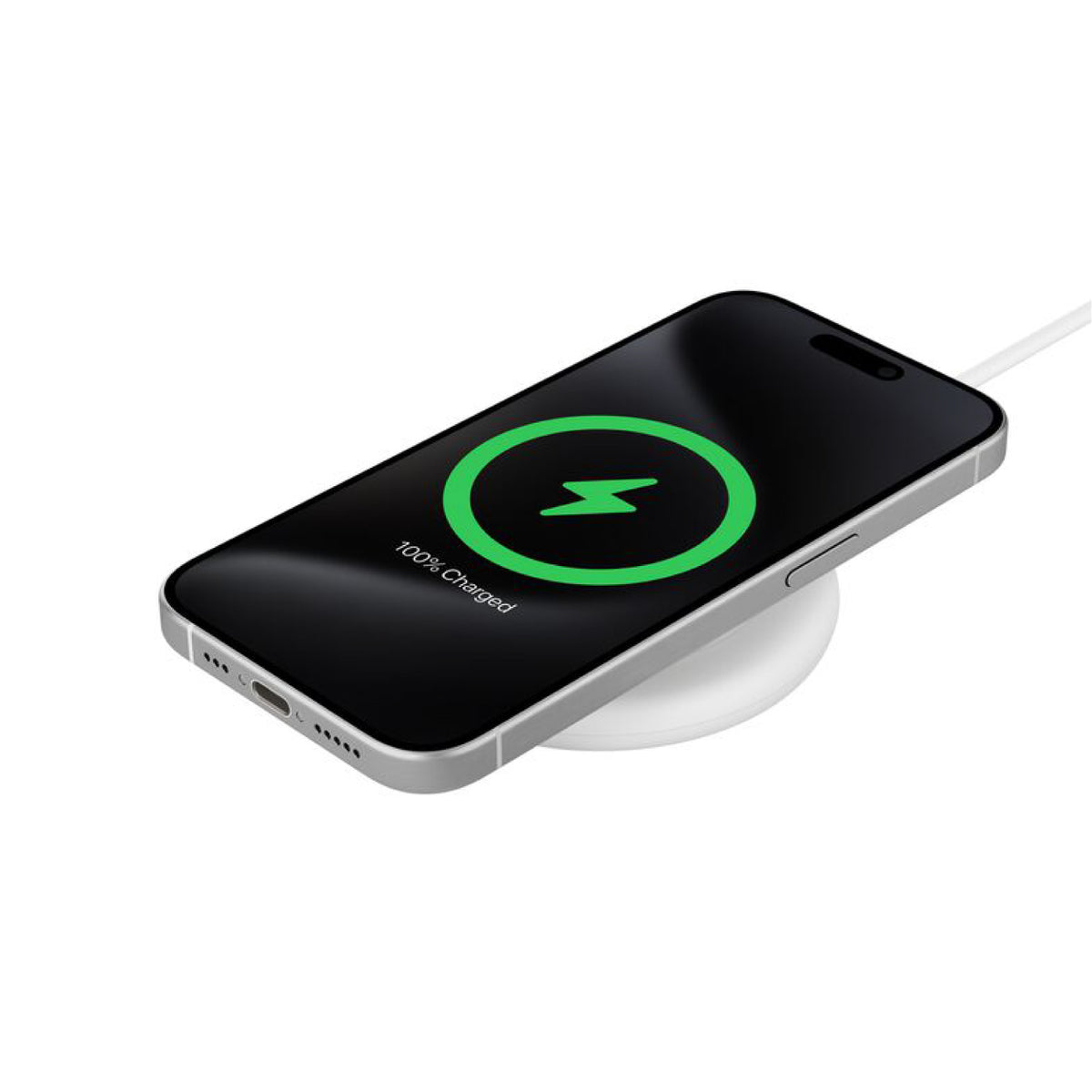 Base De Carga Inalámbrica Magnética Belkin QI2 De 15W Blanco
