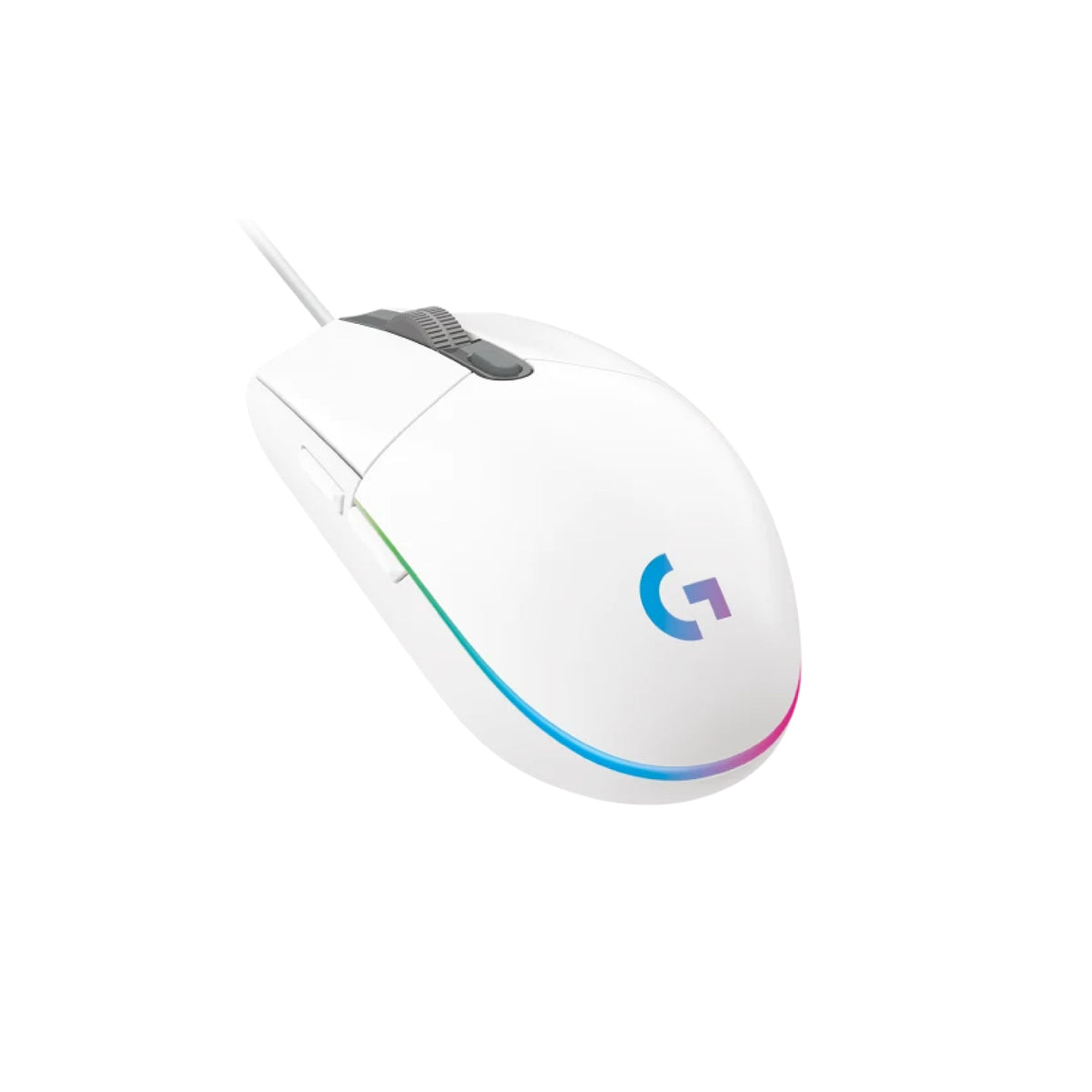 Mouse Logitech Gaming G203 Alambrico Blanco RGB