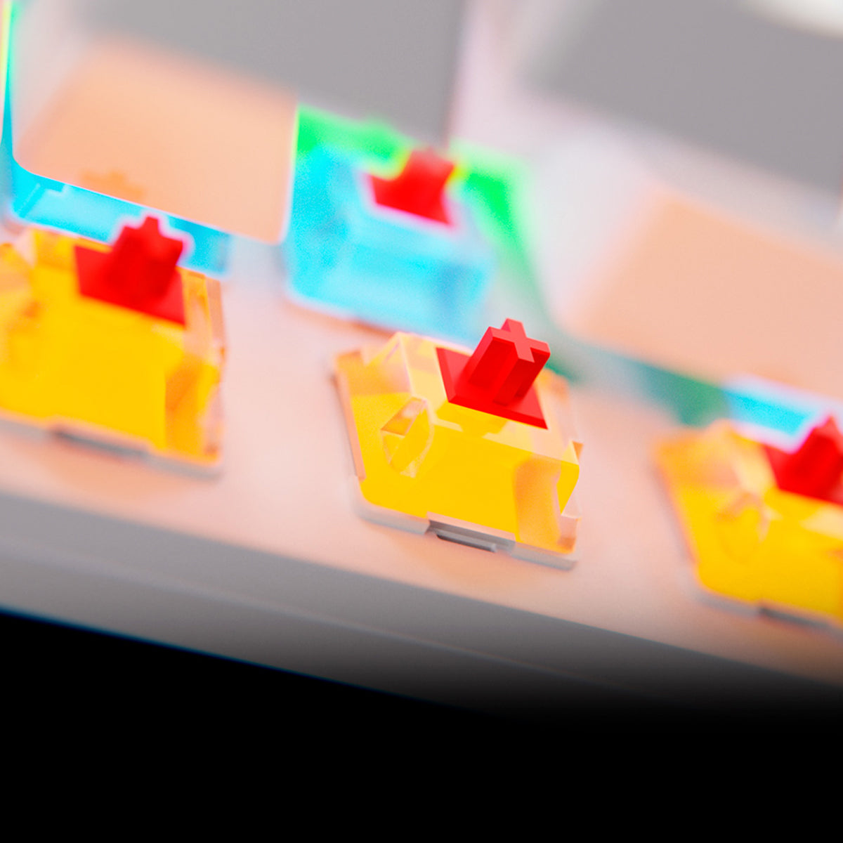 Teclado Primus Gaming Ballista 61T - Mecánico Alámbrico Blanco