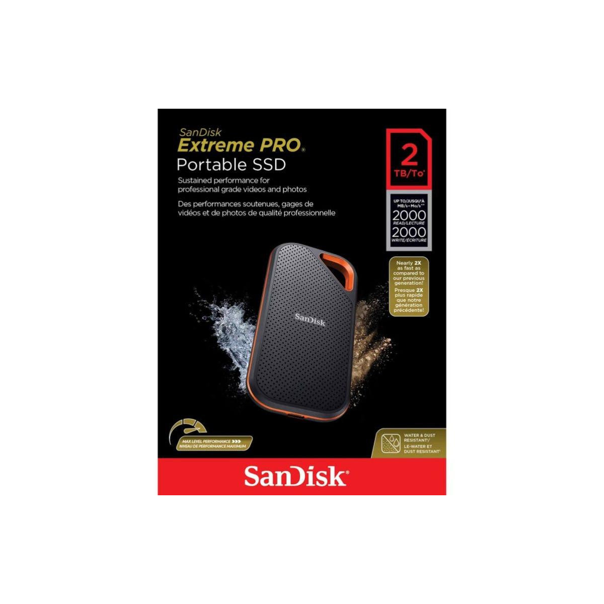 Unidad De Estado Sólido Sandisk SSD 2TB Extreme Pro
