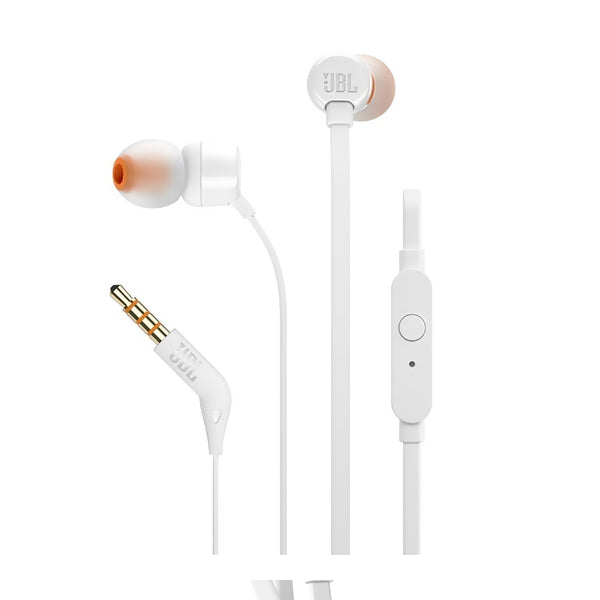 Audífono JBL T110 Alámbrico In Ear Blanco