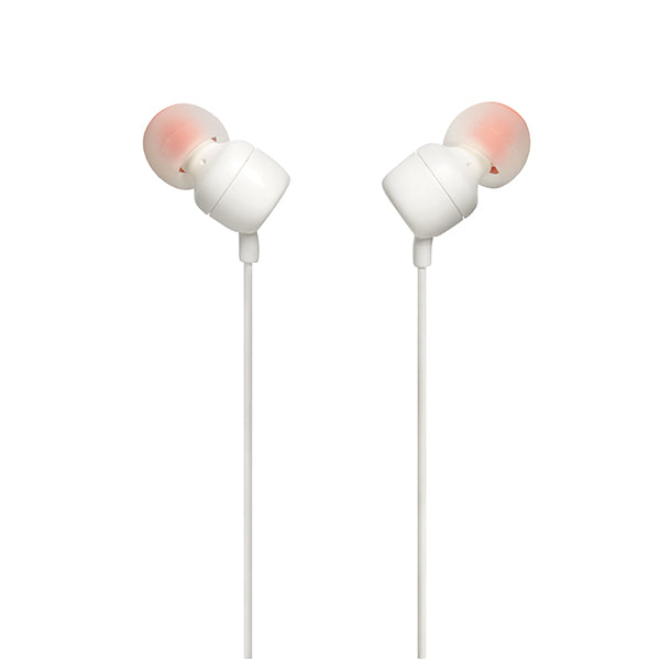 Audífono JBL T110 Alámbrico In Ear Blanco