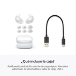Audífonos Inalámbricos Sony In Ear Linkbuds Fit TWS WF-LS910N Blanco